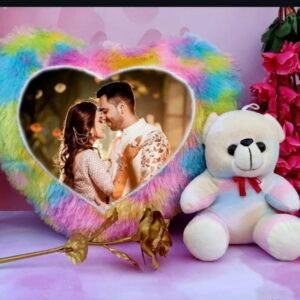 Imported fur Customised pillow withTeddy
₹749.00